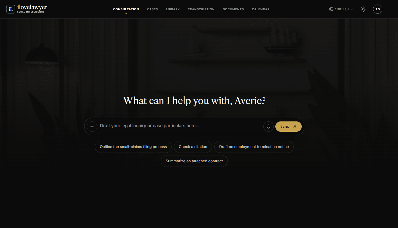 Ilovelawyer: The Intelligent Legal Consultation Workspace